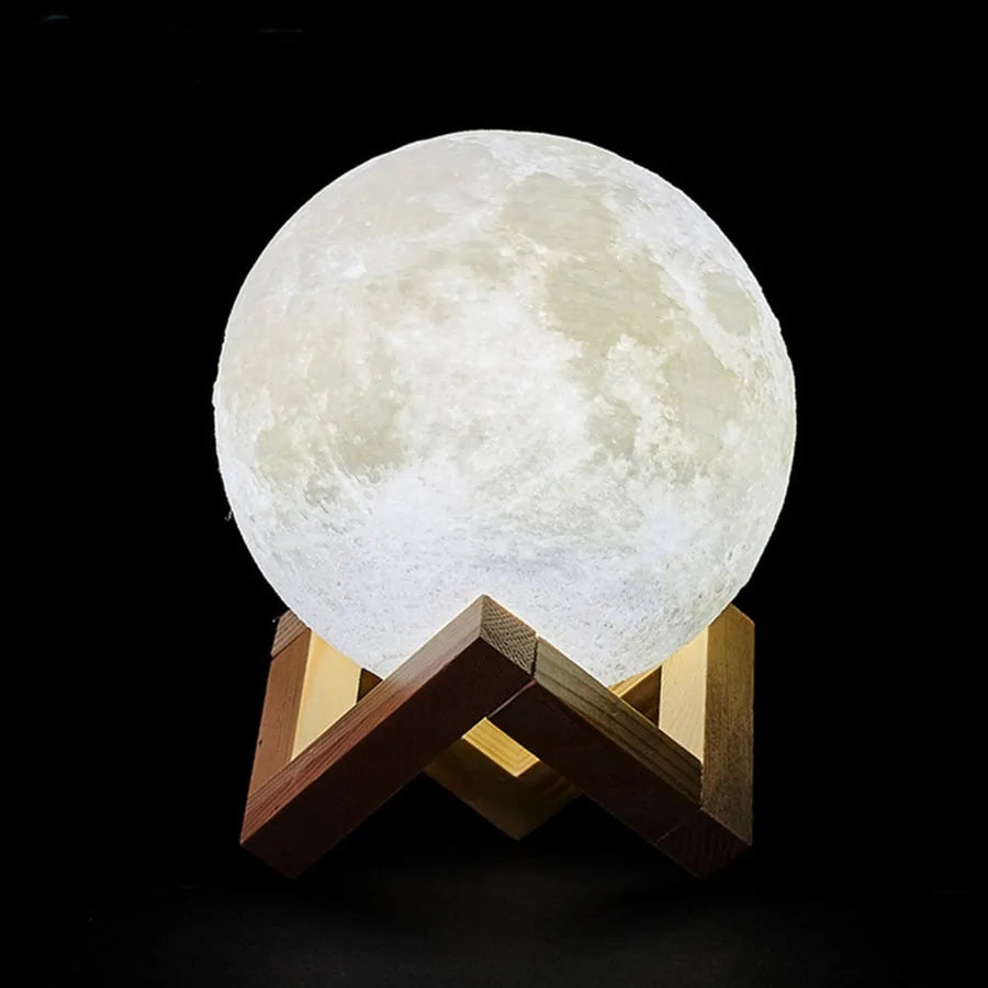 Rechargeable 3D Moon Lamp